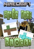 Minecraft themed basic fact cube nets AGES 5 to 10  (NUMER