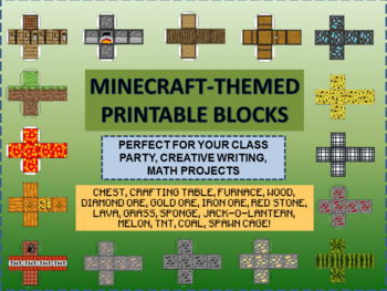 minecraft blocks papercraft tnt