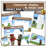 Minecrafters classroom Maths display and visual aids (KS1 