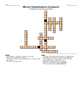Easily Split Mineral Crossword Puzzle prntbl concejomunicipaldechinu
