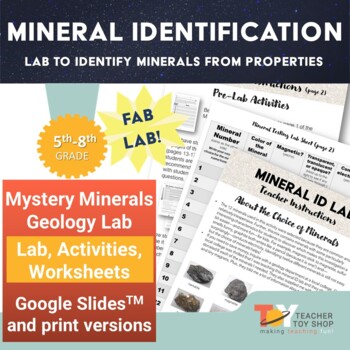 Preview of Rocks and Minerals Identification Lab Activity for Earth Science Unit