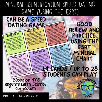 Preview of Mineral Identification Who Am I? Game (speed dating)