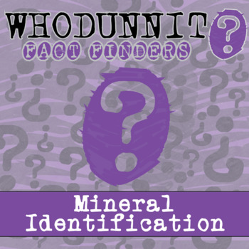 Preview of Mineral Identification Whodunnit Activity - Printable & Digital Game Options