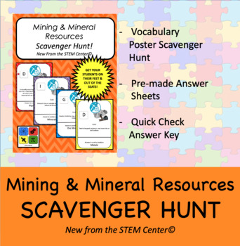 Preview of Mineral & Mining Resources Scavenger Hunt