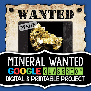 Preview of Minerals Project - Earth Science Distance Learning - Google Classroom