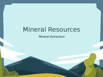 Preview of Mineral Resources