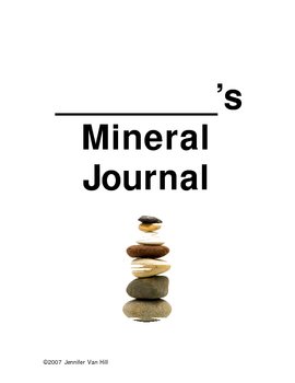 Preview of Mineral Study Journal