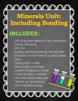 Preview of Mineral Unit: Includes Bonding