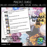 Minerals Bundle (Lab, Game, Worksheets, Reivew packet, Outline)