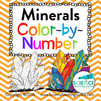 Download Minerals Color-by-Number by Science Teaching Junkie Inc | TpT