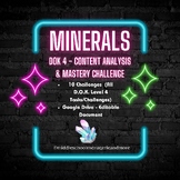 Minerals: Content Mastery and Task Challenge (DOK Level 4)