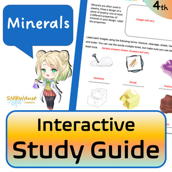 Preview of Minerals - Florida Science Interactive Study Guide
