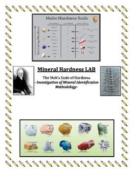 Preview of Rocks and Minerals:  Minerals Game -Hardness Range LAB (Scratch Test) FUN/EASY!