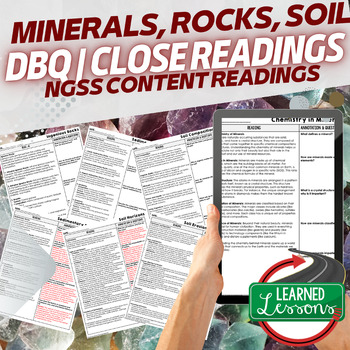Preview of Minerals, Rocks, Soil Science Reading Comprehension Passages and Questions
