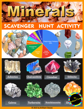 Preview of Minerals Scavenger Hunt: Printable & Digital Distance Learning