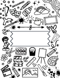 Mini ART Lesson Coloring Page | STEAM Binder Cover | Mini 