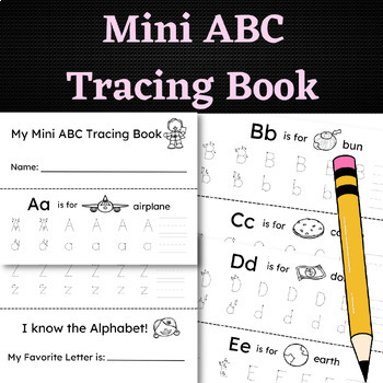Preview of Alphabet Letter Handouts - Tracing Mini Book
