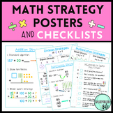 Mini-Anchor Math Strategy Charts and Checklists | Add Subt