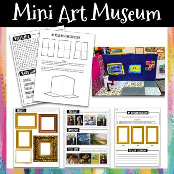 Mini Art Museum | Art Lesson and Worksheets by Art By Um | TPT