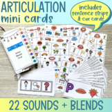 Mini Articulation Flash Cards for Speech Therapy