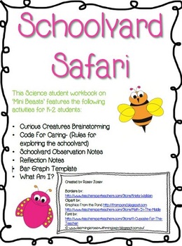 Preview of Mini Beasts Science Student Workbook