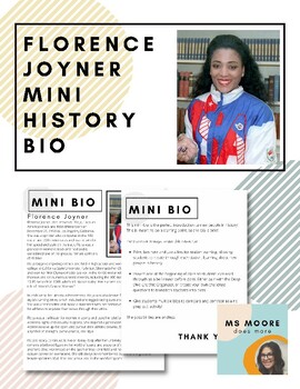 Preview of Mini Bio: Florence Joyner!