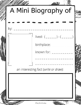 what is mini biography