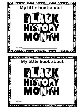 Preview of Mini Black History Booklet