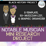 Mini Black History Research Project - Notable Musician Pre