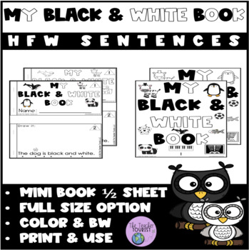 Preview of Mini Book Black White
