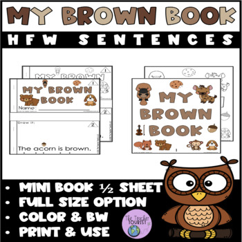 Preview of Mini Book Brown