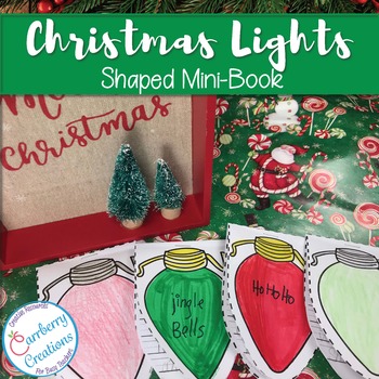 Mini-Book : Christmas Lights Shaped by Carrberry Creations | TPT
