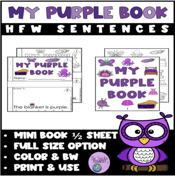 Preview of Mini Book Purple