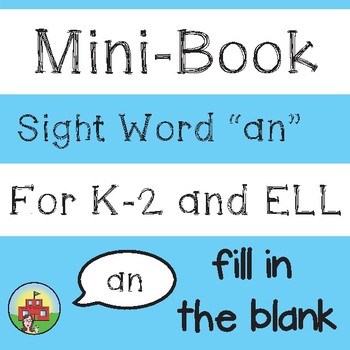Preview of Mini-Book: Sight Word "an"