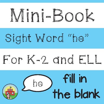 Preview of Mini-Book: Sight Word "he"