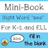 Mini-Book: Sight Word "see"