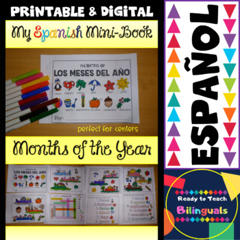 Preview of Mini-Book - The Months of the Year - Los Meses del Año