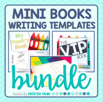 Preview of Mini Book Writing Template BUNDLE (Target Dollar Spot books)