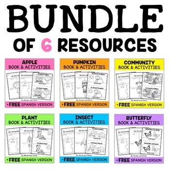 Preview of Thematic Activities and Book Bundle + FREE Spanish