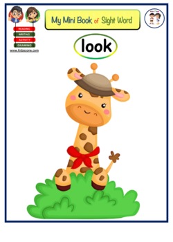Preview of Mini Booklet of Sight Word "look"