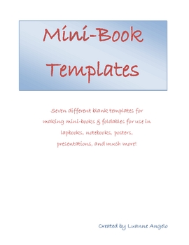 Preview of Mini Books and Foldables Templates