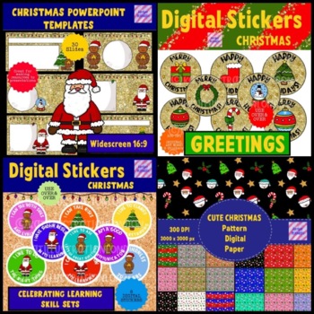 Preview of Mini Bundle Christmas Digital Resource Bundle for Teachers / Teacher Creators