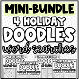Mini-Bundle: Holiday Doodle Word Searches | Brain Breaks