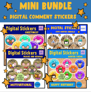 Preview of Mini Bundle Of Digital Stickers For Seesaw or Google Classroom