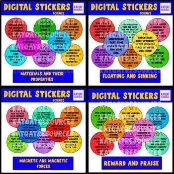 Preview of Mini Bundle of Science Grading Stickers