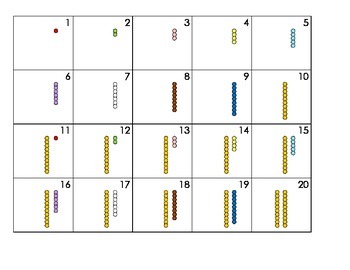 Preview of Mini Calendar Cards - Montessori Bead Stair