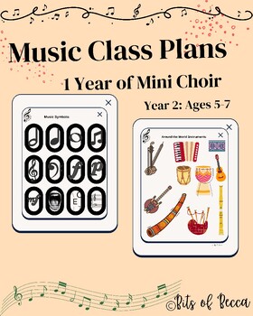 Preview of Music Class: Choir full year lesson plan 2