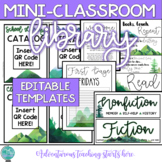 Mini Classroom Library:  Setup, Templates, and Labels {EDITABLE NATURE THEME}