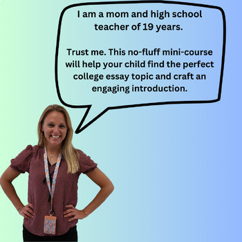 Preview of Mini Course: Select a College Essay Topic and Draft an Introduction