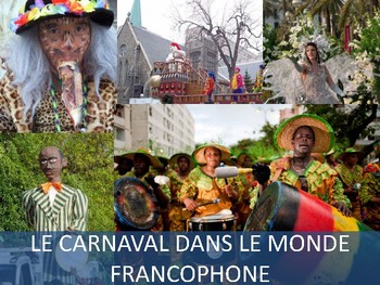 Preview of Mini Cultural Reading Unit (Novice range): Le Carnaval dans le monde francophone